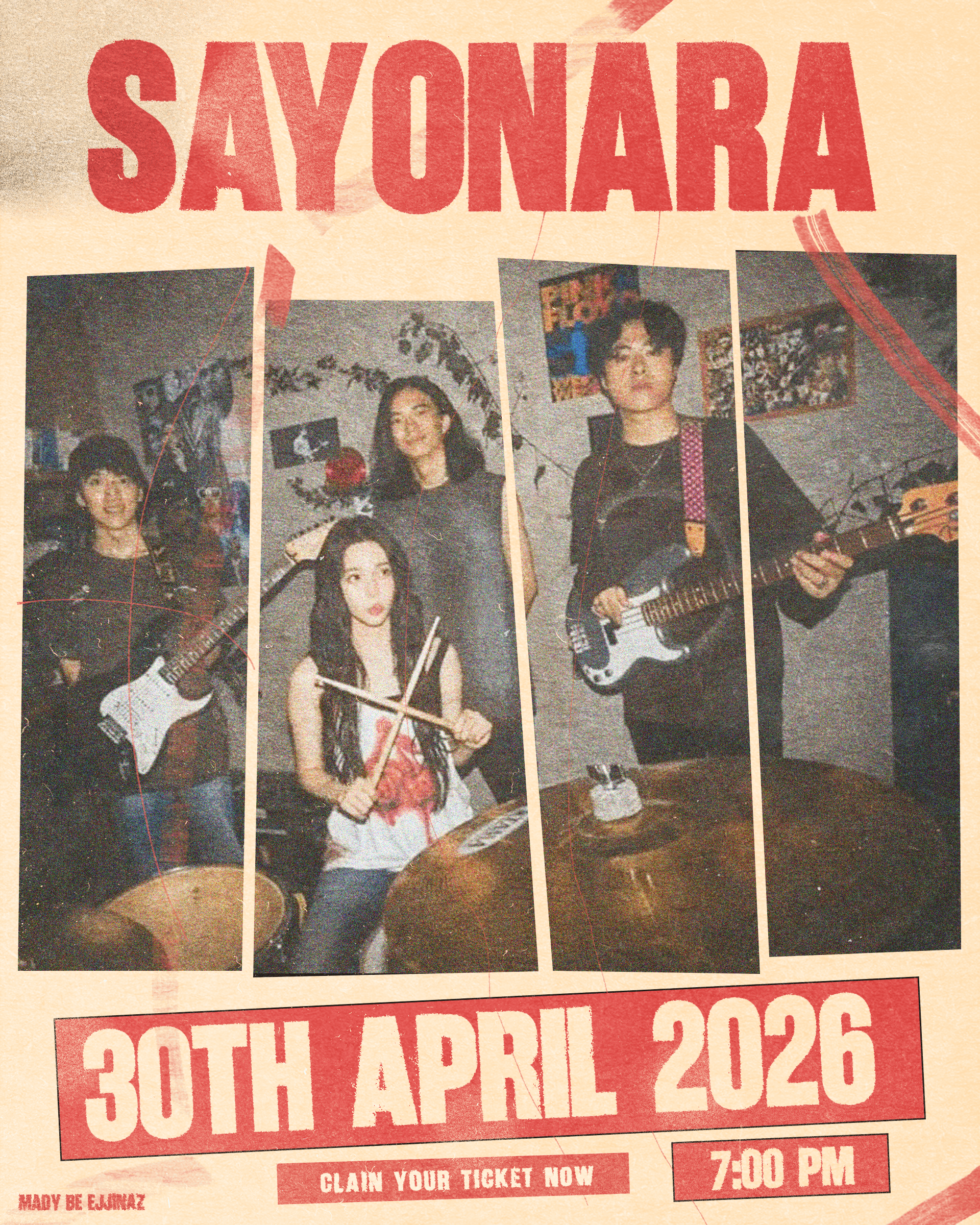 Sayonara — Band Poster
