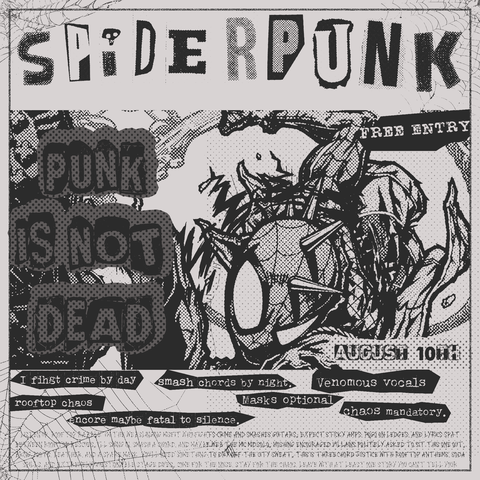 SpiderPunk Concert Poster
